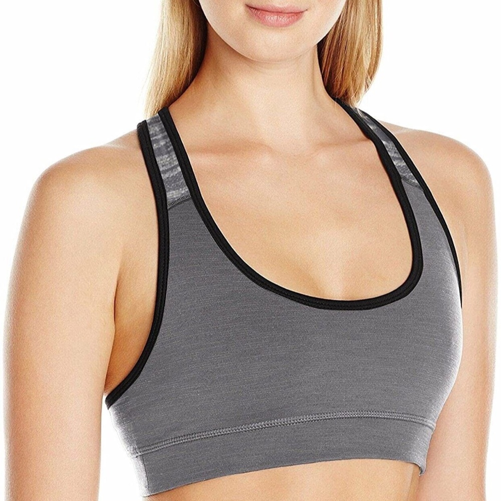NWT Manduka Yoga Y BACK Sports Bra in Sediment Gray